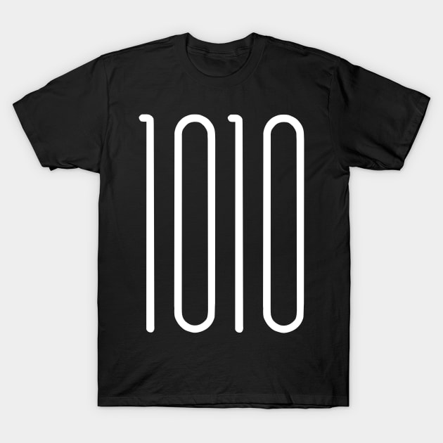 1010 - white T-Shirt by electrokoda